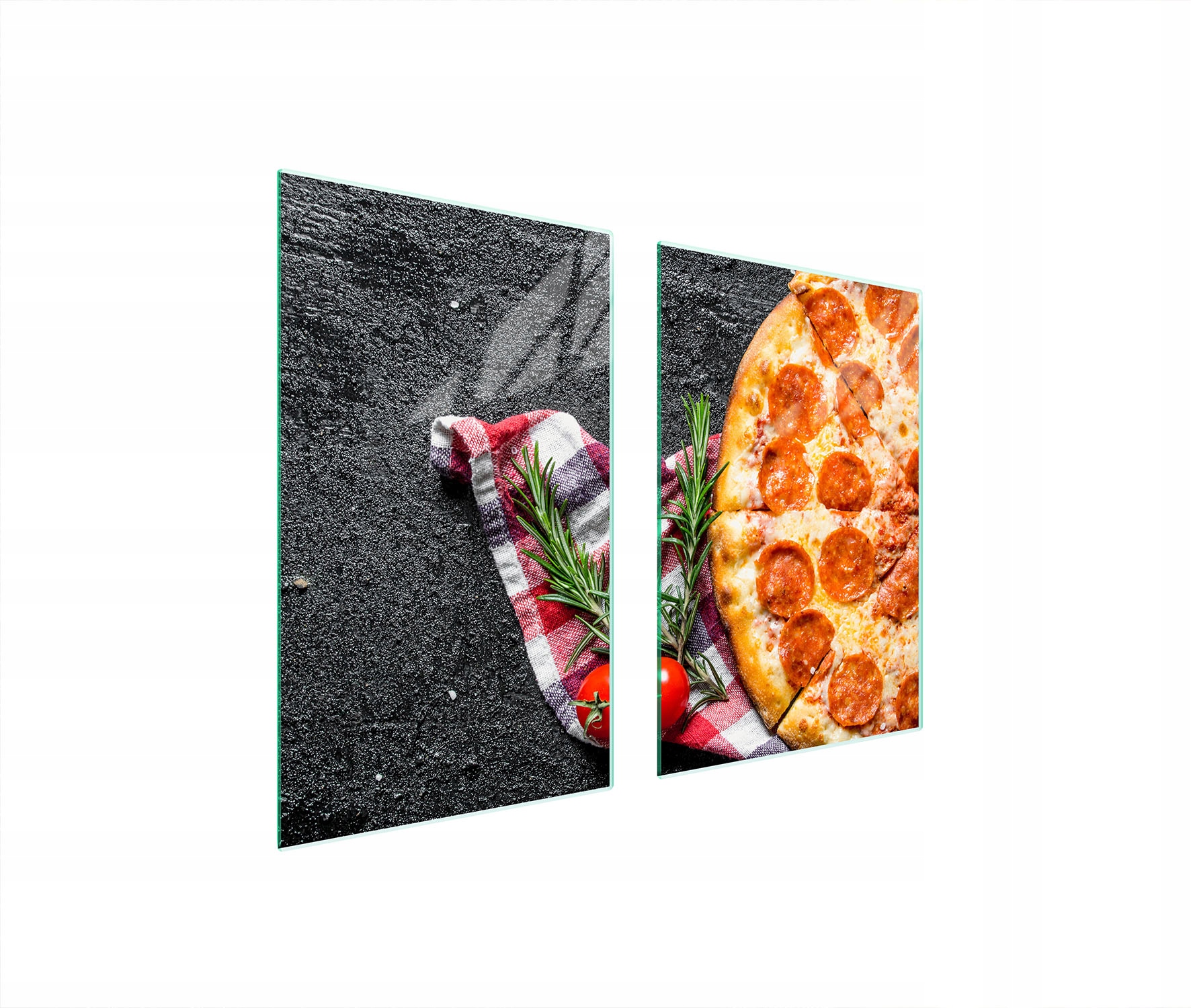 Ochranná Skleněná Deska Do Kuchyně 65x52 Pizza Tvrzené Sklo