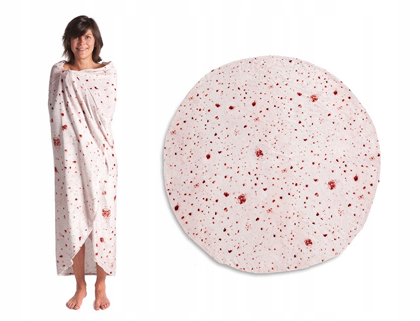 Premium Značková Praktická Příjemná Teplá Deka Mikina Tvar Tortilla Kn