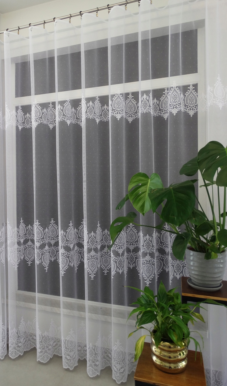 Mg Záclona žakár 623/936 Bílá 290x230 cm hotová s páskou K