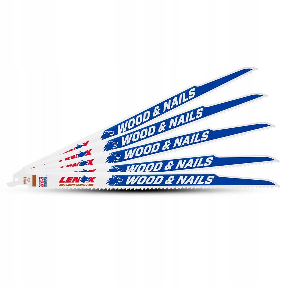 Pilové listy Lenox pro pilu na dřevo s hřebíky 305 mm 5 ks