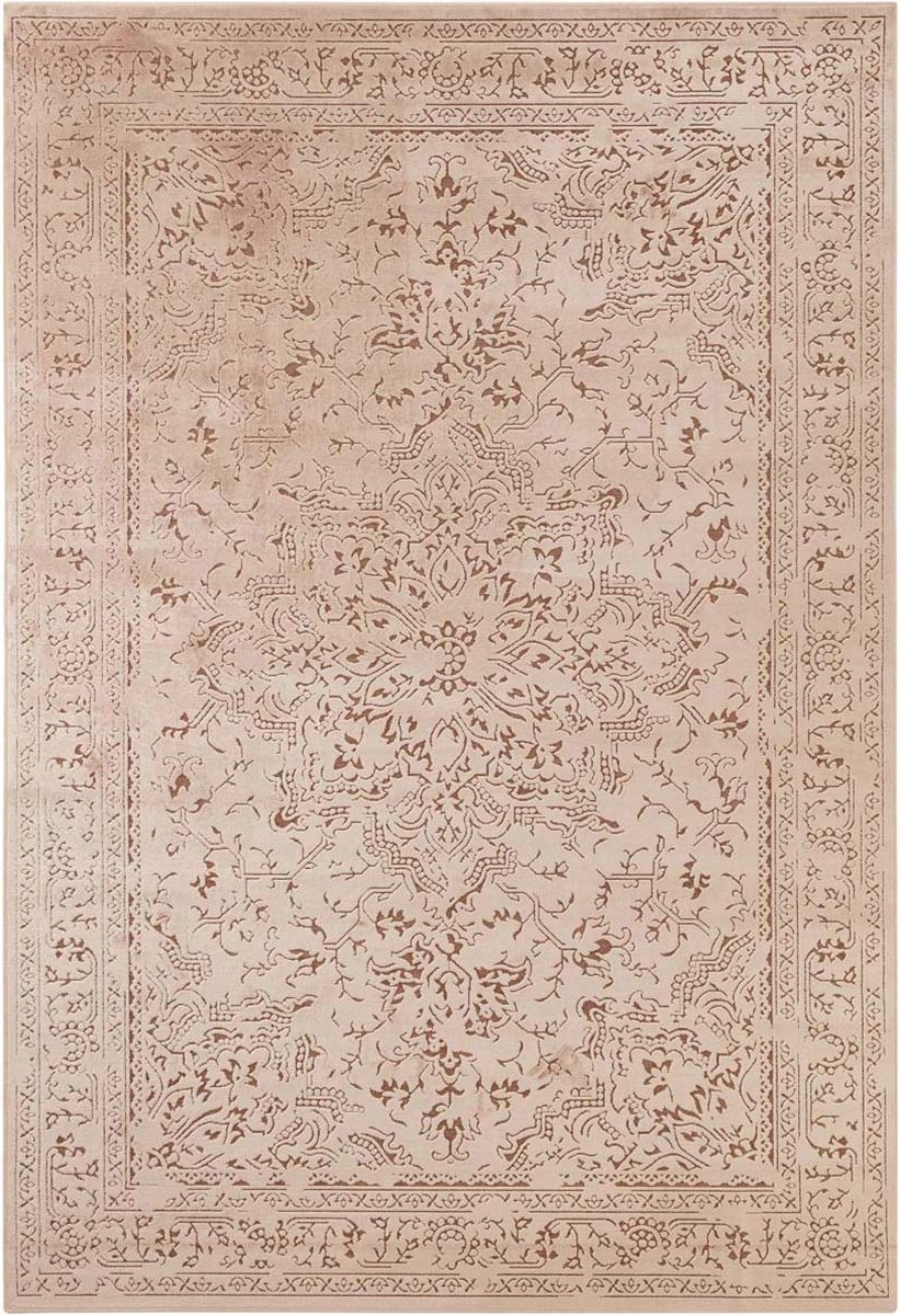 Koberec 200x290 cm tradičný, klasický vzor do obývačky, béžovo oranžový