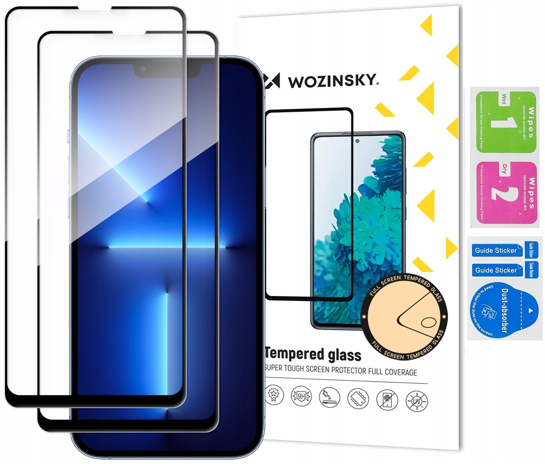 

2x Szkło Hartowane Szybka Pełne do iPhone 13 Mini