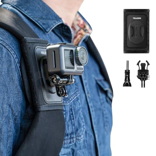 TELESIN Plecakowy Uchwyt Na Ramię Do GoPro Hero DJI OSMO Insta360 Akcesoria