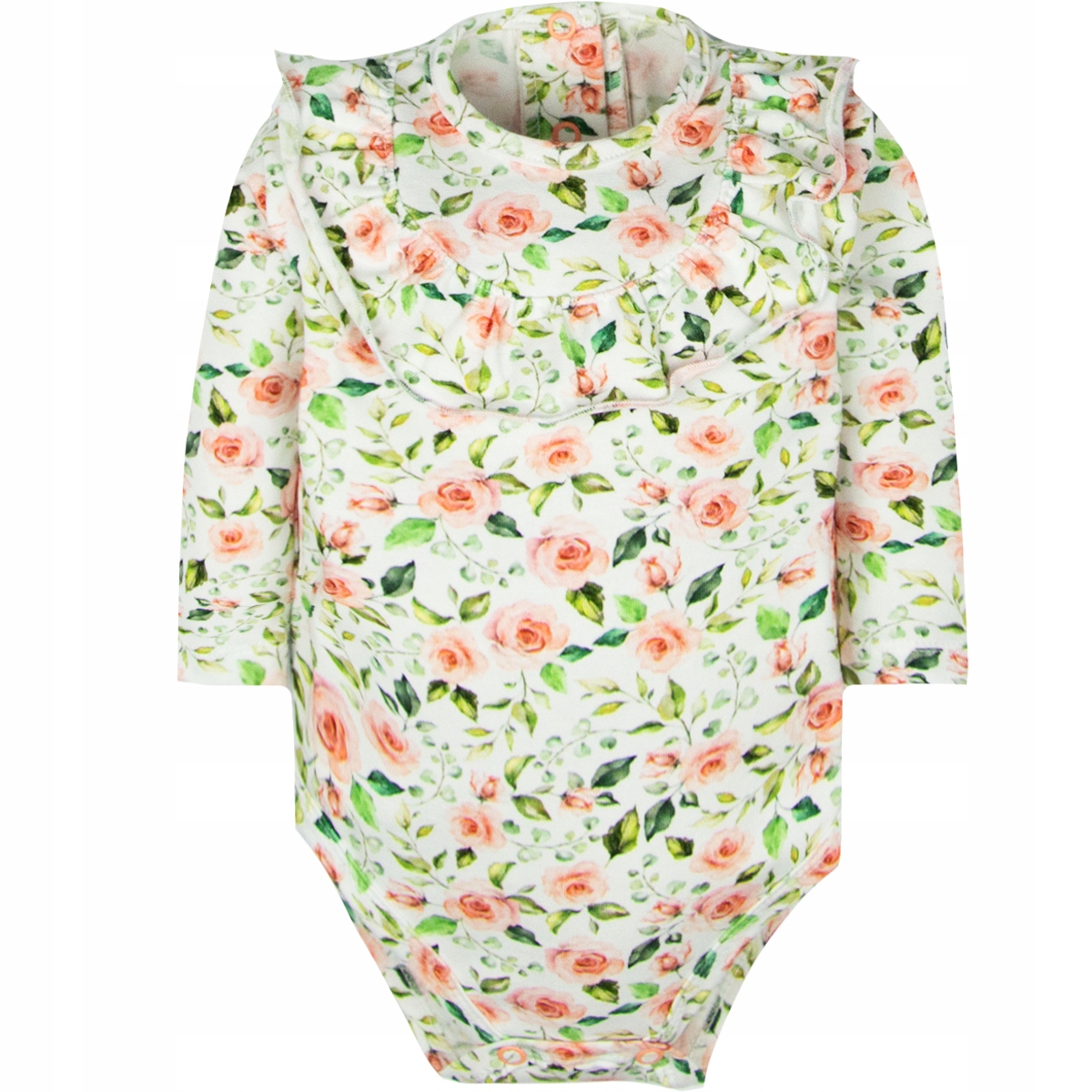 BODY Z FALBANKĄ DOOKOŁA miodowe kwiaty 86