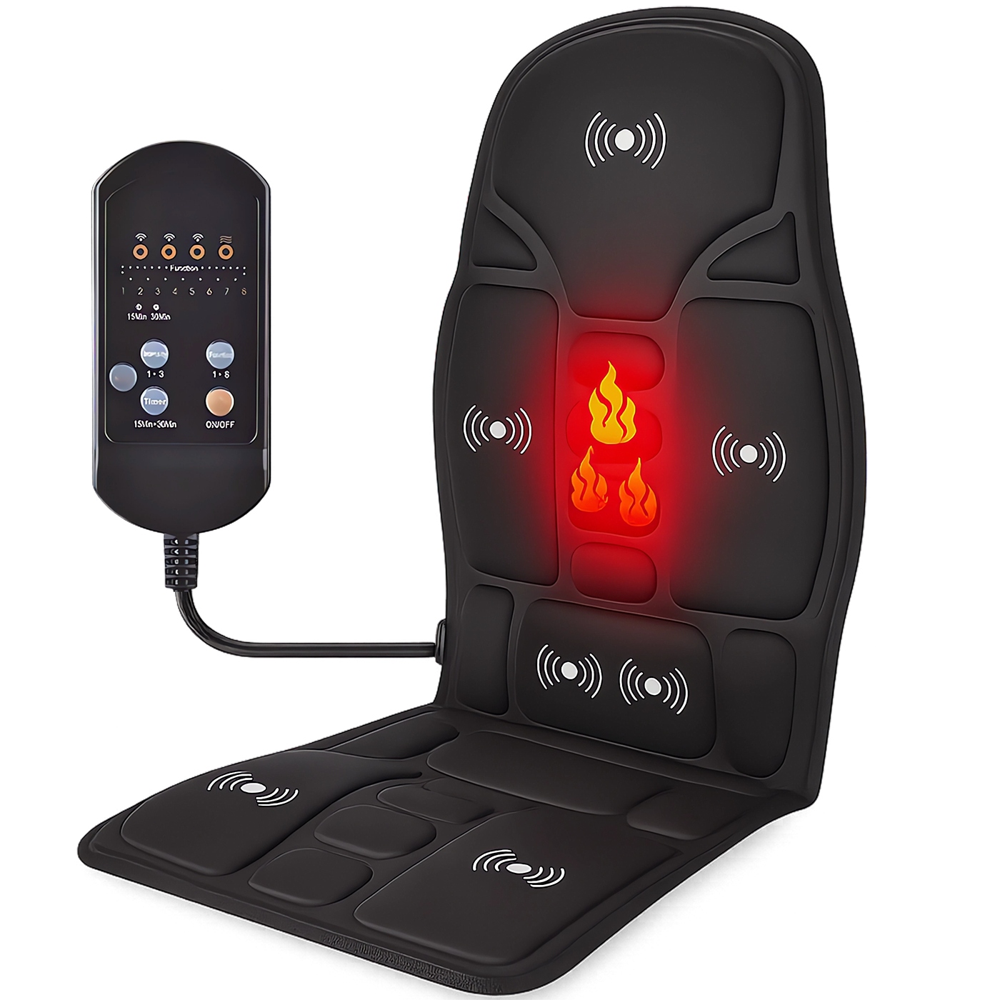 Mata Masująca Podgrzewana Do Samochodu Domu Biura Z Masażem Grzewcza Pilot