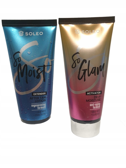 Soleo sada krémů na opalování v soláriu a po opalování So Glam So Moist