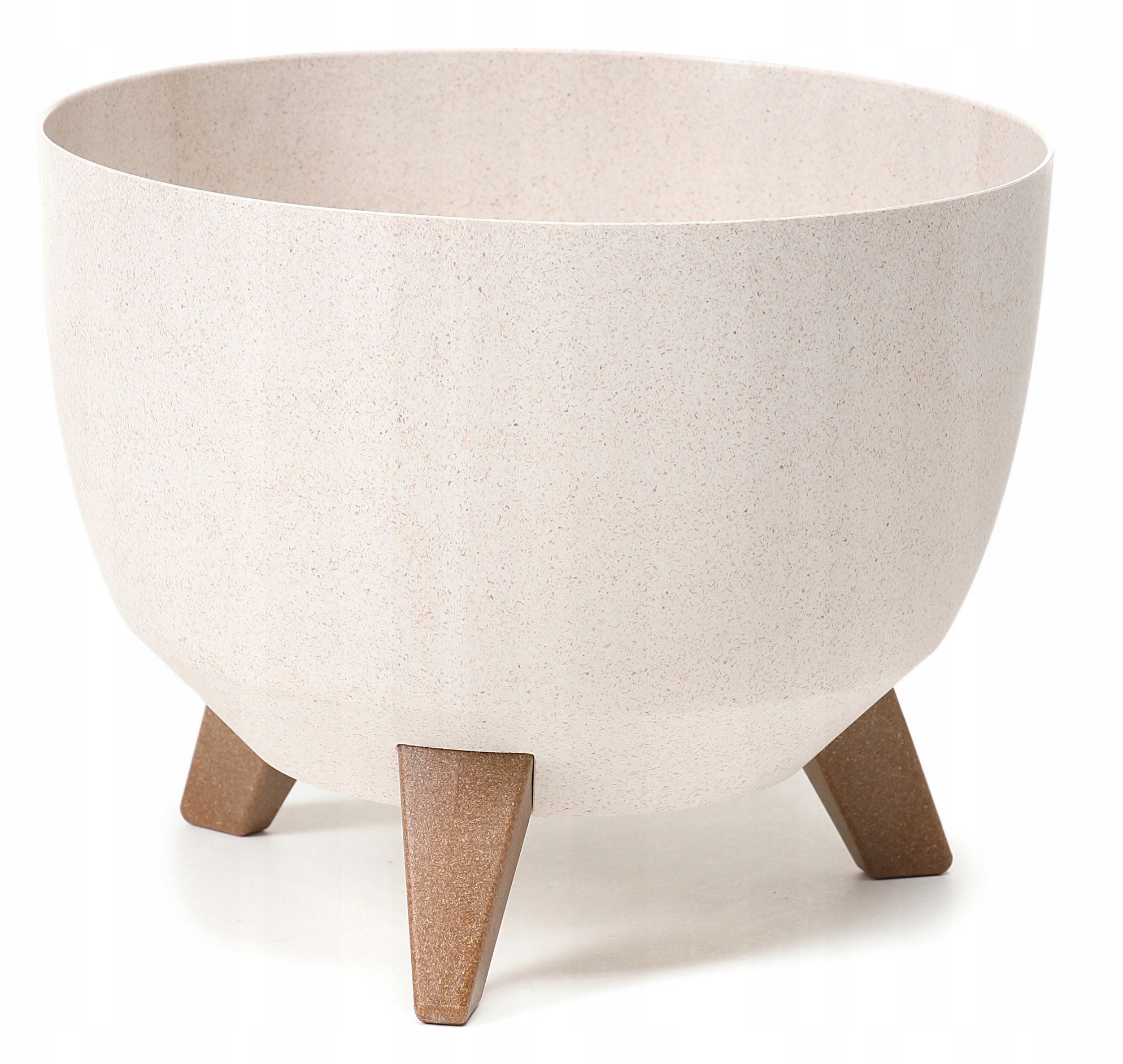 

Doniczka Na Nóżkach Misa Beżowa Eco 40 CM H25
