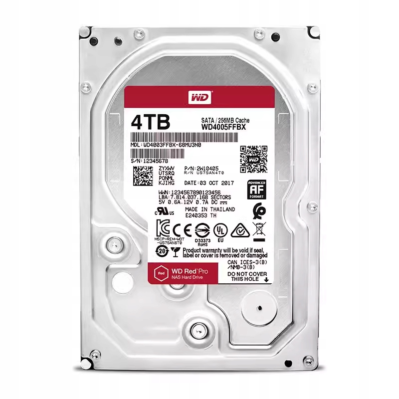 Dysk twardy Wd Red Pro 4TB WD4005FFBX SATA3 3.5" Nas następca WD4003FFBX