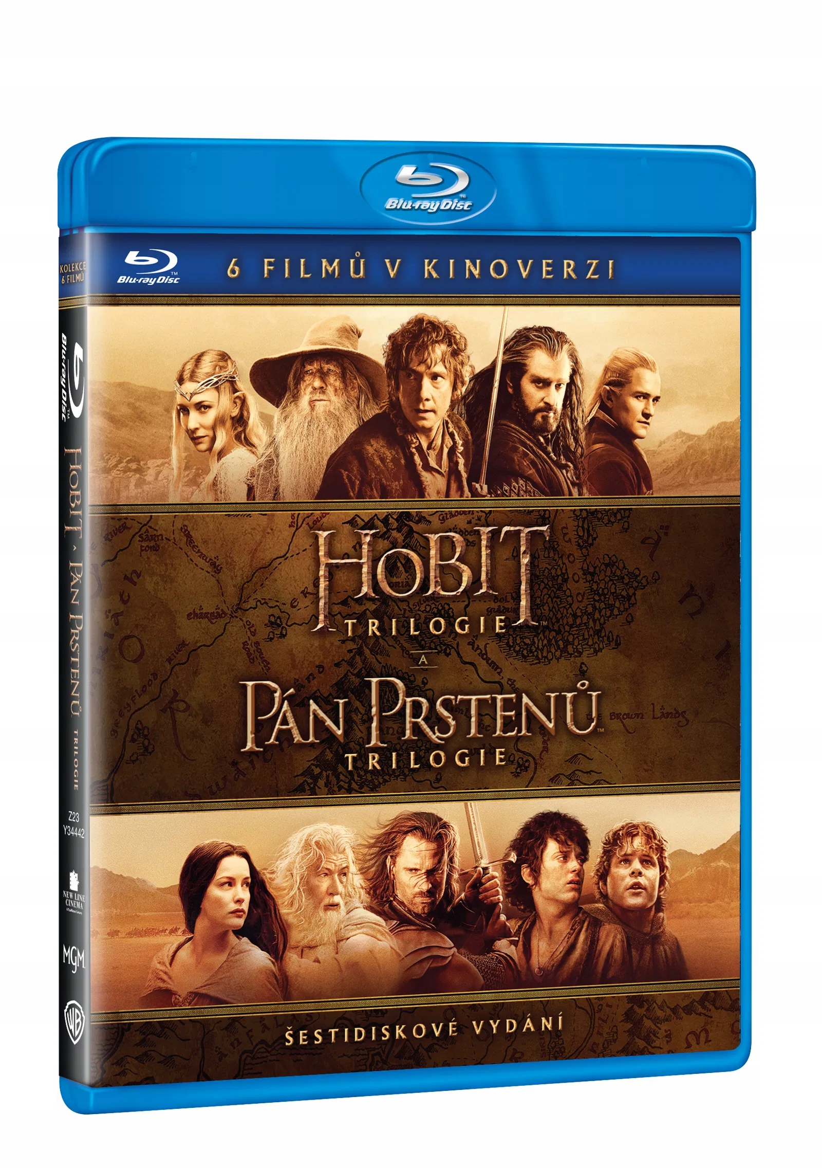 Kolekcja Śródziemie (wersja kinowa, Władca Pierścieni i Hobbit) 6Blu-ray