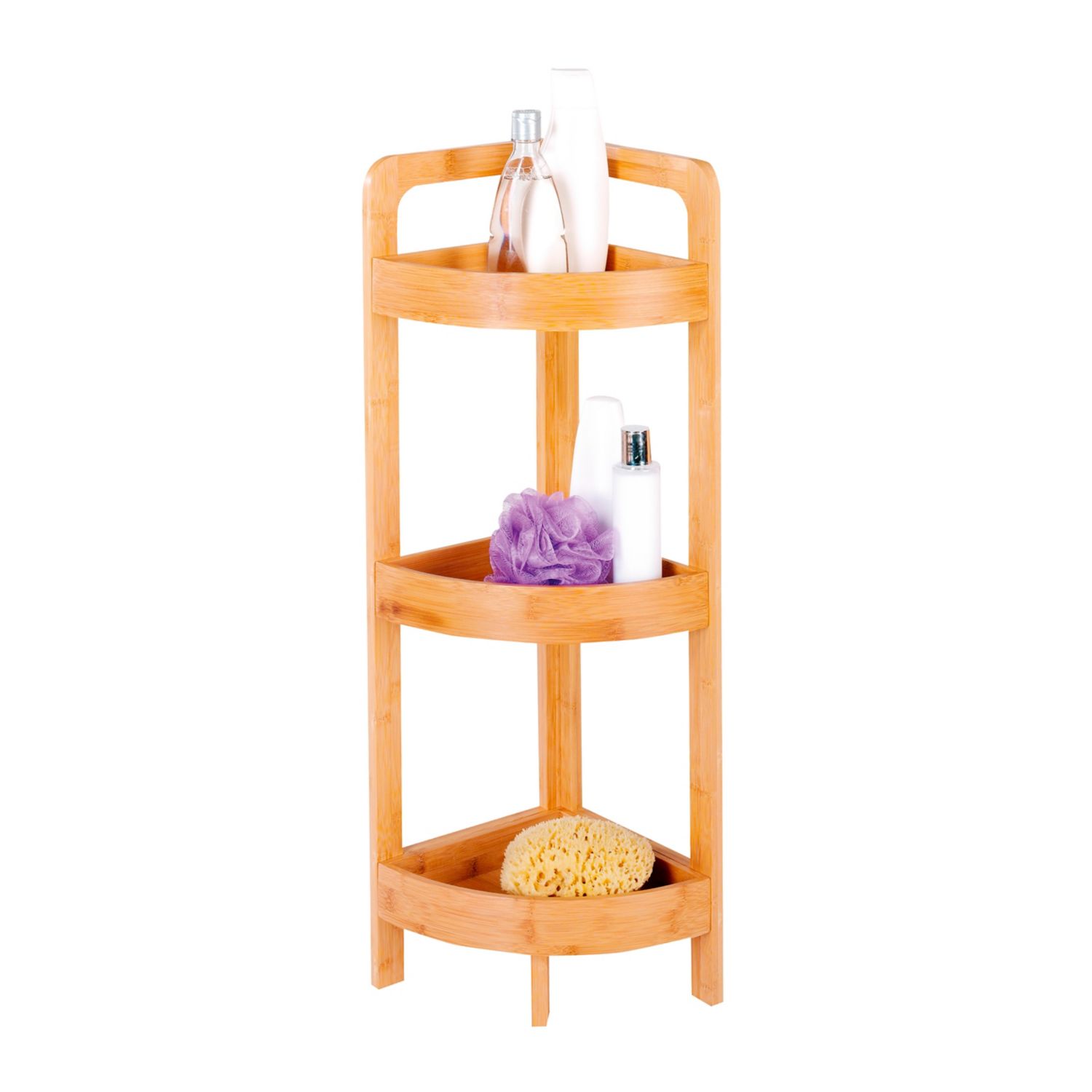 

Regał Z Bambusa Narożny 3 półki obc 15 kg 23x78cm
