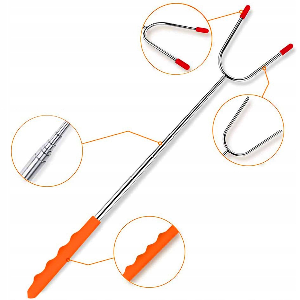 WIDELEC KIJEK KIJ TELESKOPOWY NA OGNISKO GRILL 114CM KOLOROWE RĄCZKI Rodzaj widelec ogniskowy (widełki)