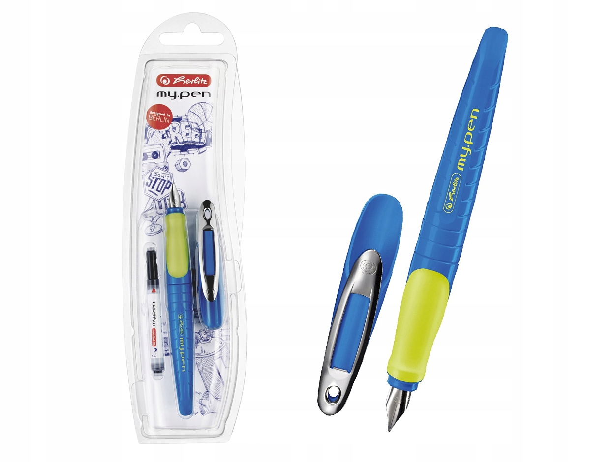 

Pióro Herlitz My.pen Niebieskie Dla Praworęcznych