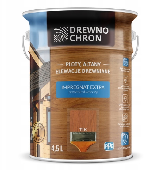 Drewnochron Impregnat Extra Powłokotwórczy Tik 4,5L