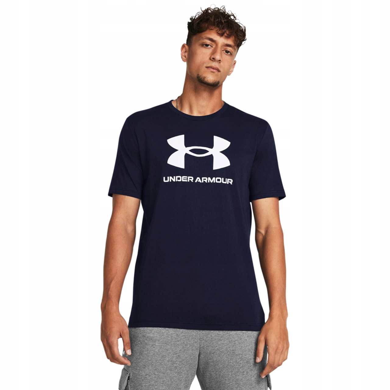 S Koszulka męska Under Armour Sportstyle Logo granatowa 1382911 408 S Rozmiar S