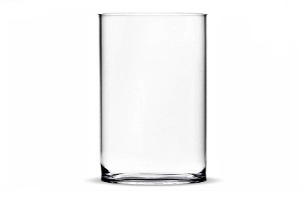 

wazon szklany cylinder świecznik tuba h15 d10