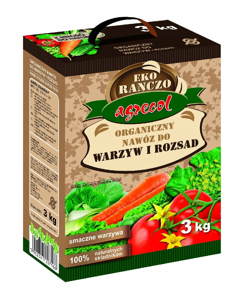 

Organiczny nawóz do warzyw i rozsad 3kg /Agrecol