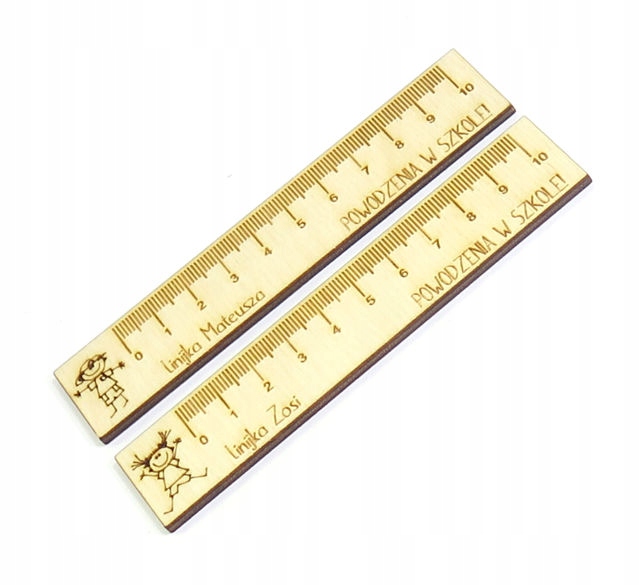 DREWNIANA LINIJKA PREZENT PASOWANIE + IMIĘ MB56 Kod producenta MB56