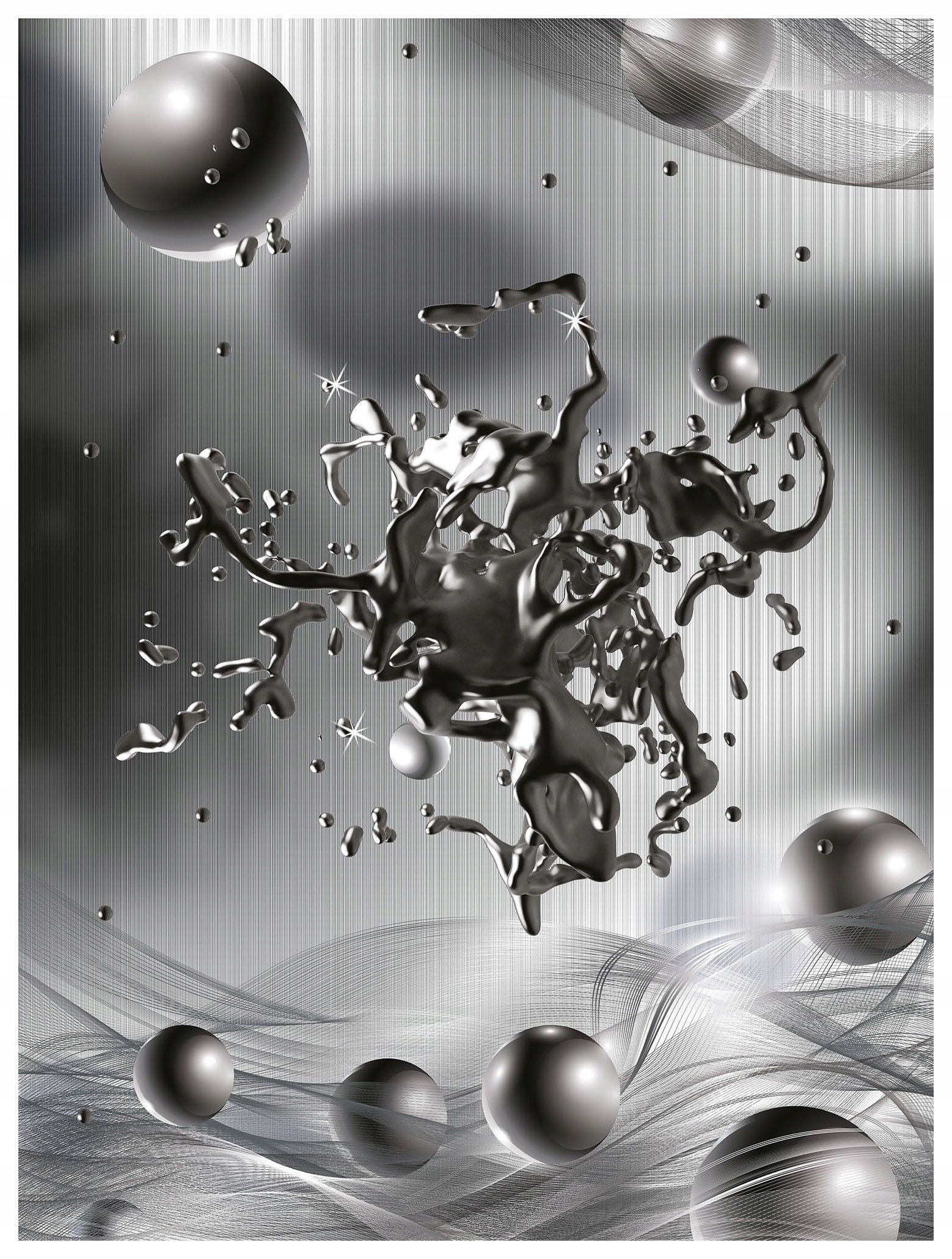 Fototapeta Metal Abstrakt Dynamika Elegance vinylová 184x254 lepidlo