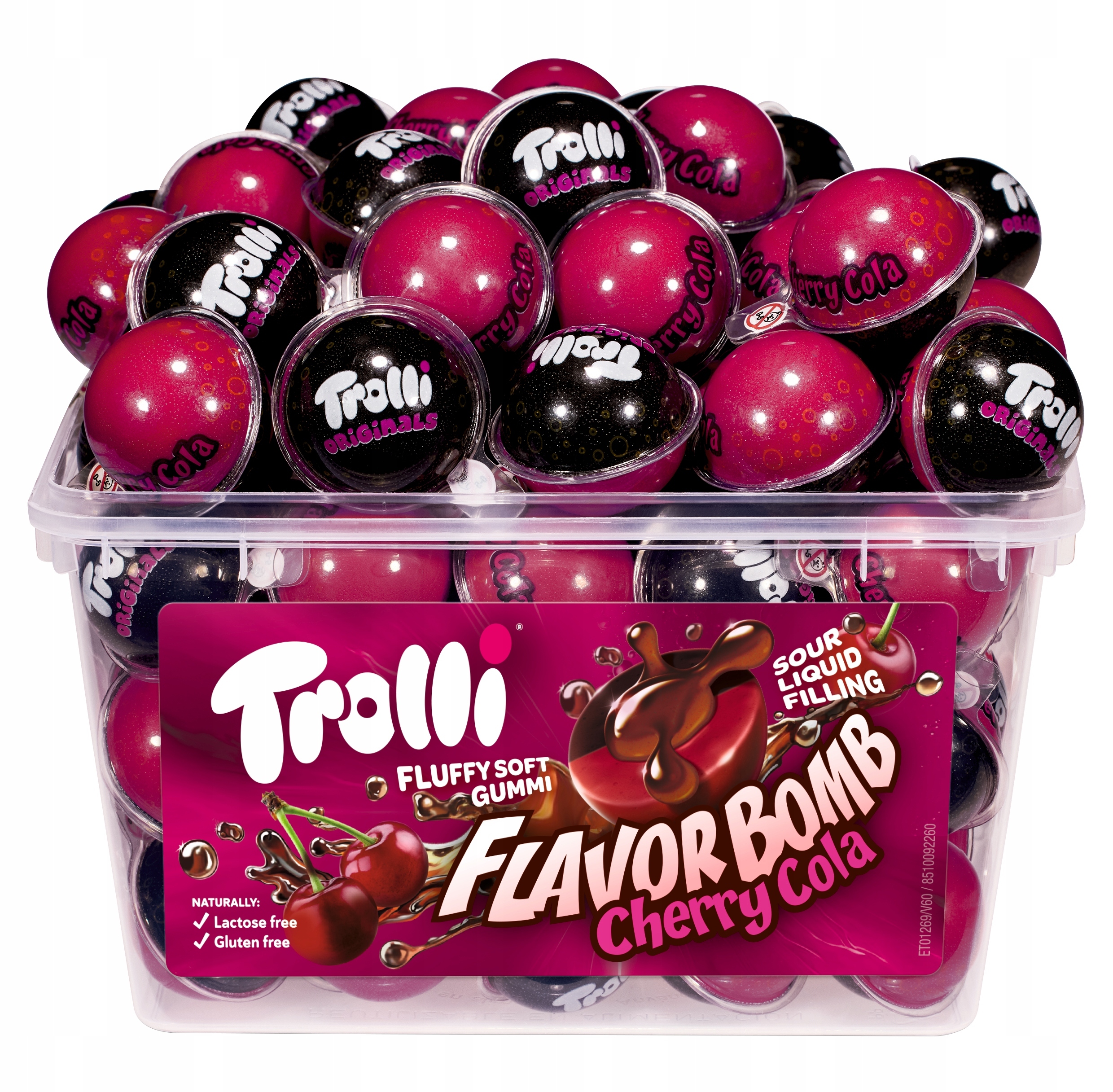 Trolli Żelki z nadzieniem Cherry Cola Flavor Bomb 60 szt