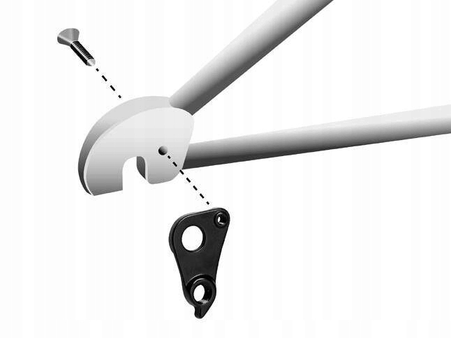 Hak przerzutki Union GH-296 do ram rowerowych Kod producenta IUN-GH296