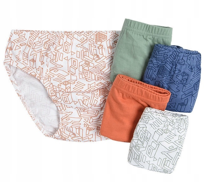 

5 Pack Zestaw Majtki Slipy Chłopiec Wzorek 134/140