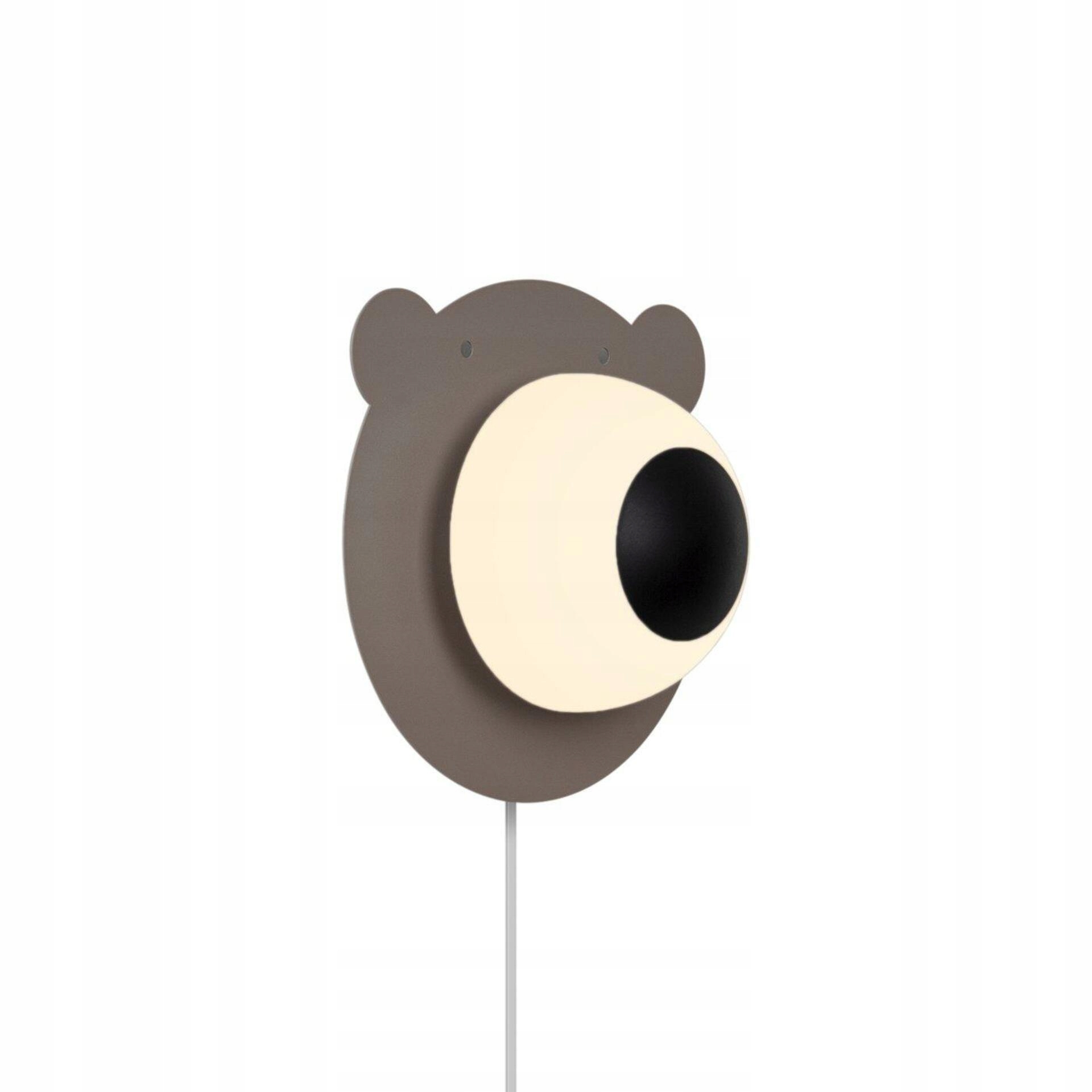 Nordlux Bruna Bear nástenné svietidlo hnedé, detský design, E14 25W