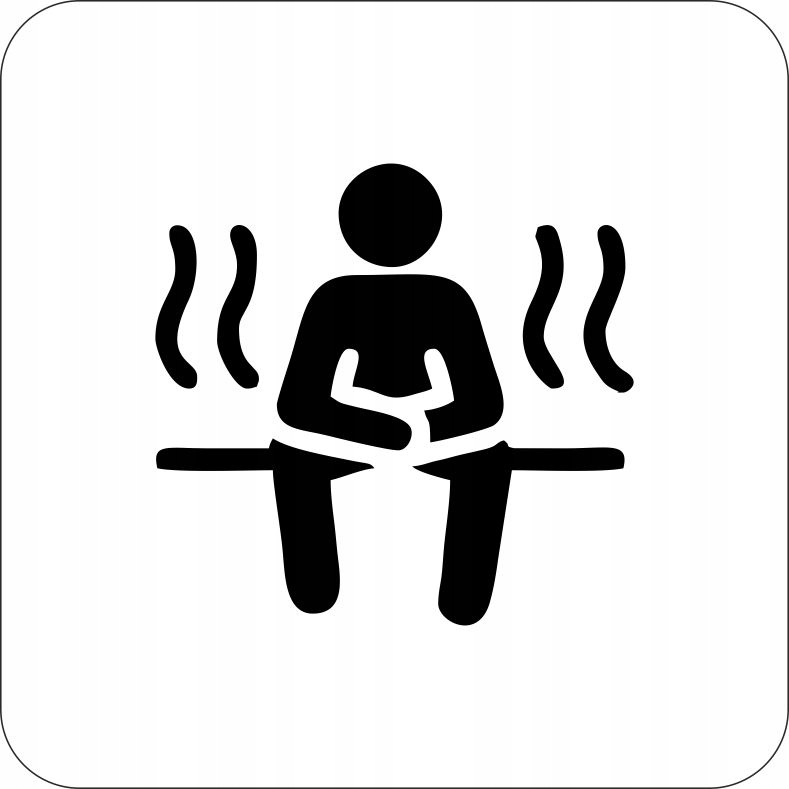 TABLICZKA Aluminium Piktogram- Sauna