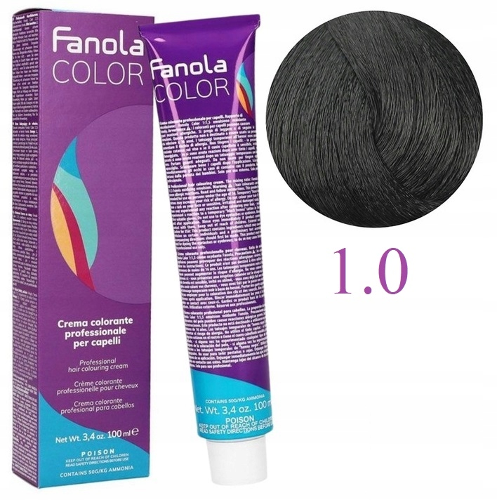 Fanola Crema Colorante Farba 100ml Nr 1.0