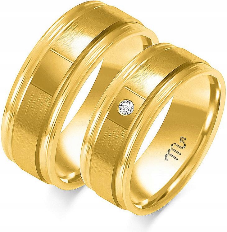 Zlatý snubní prsten pro pár svatba 585 r 14 15 16 na svatba pro nevěstu