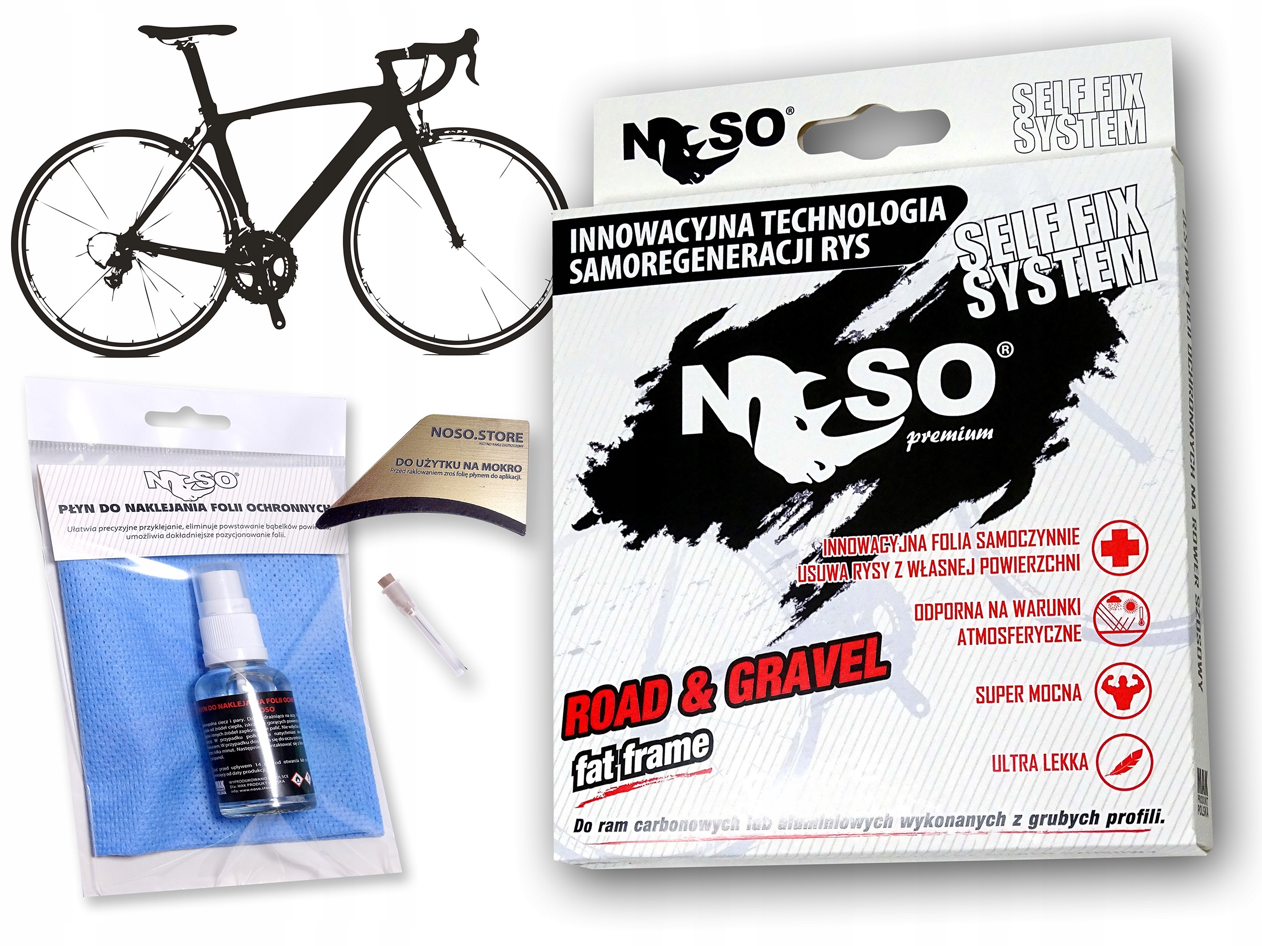 Fólie na Gravel Kolarzówka sada XXL FAT|Fol Mat s-reg Ppfu Elite