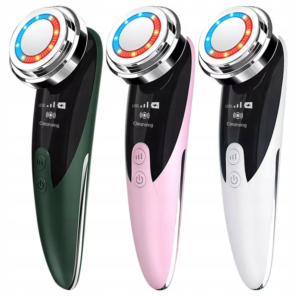 MASAŻER DO TWARZY EMS TERAPIA ŚWIATŁEM ODMŁADZANIE Stan opakowania oryginalne