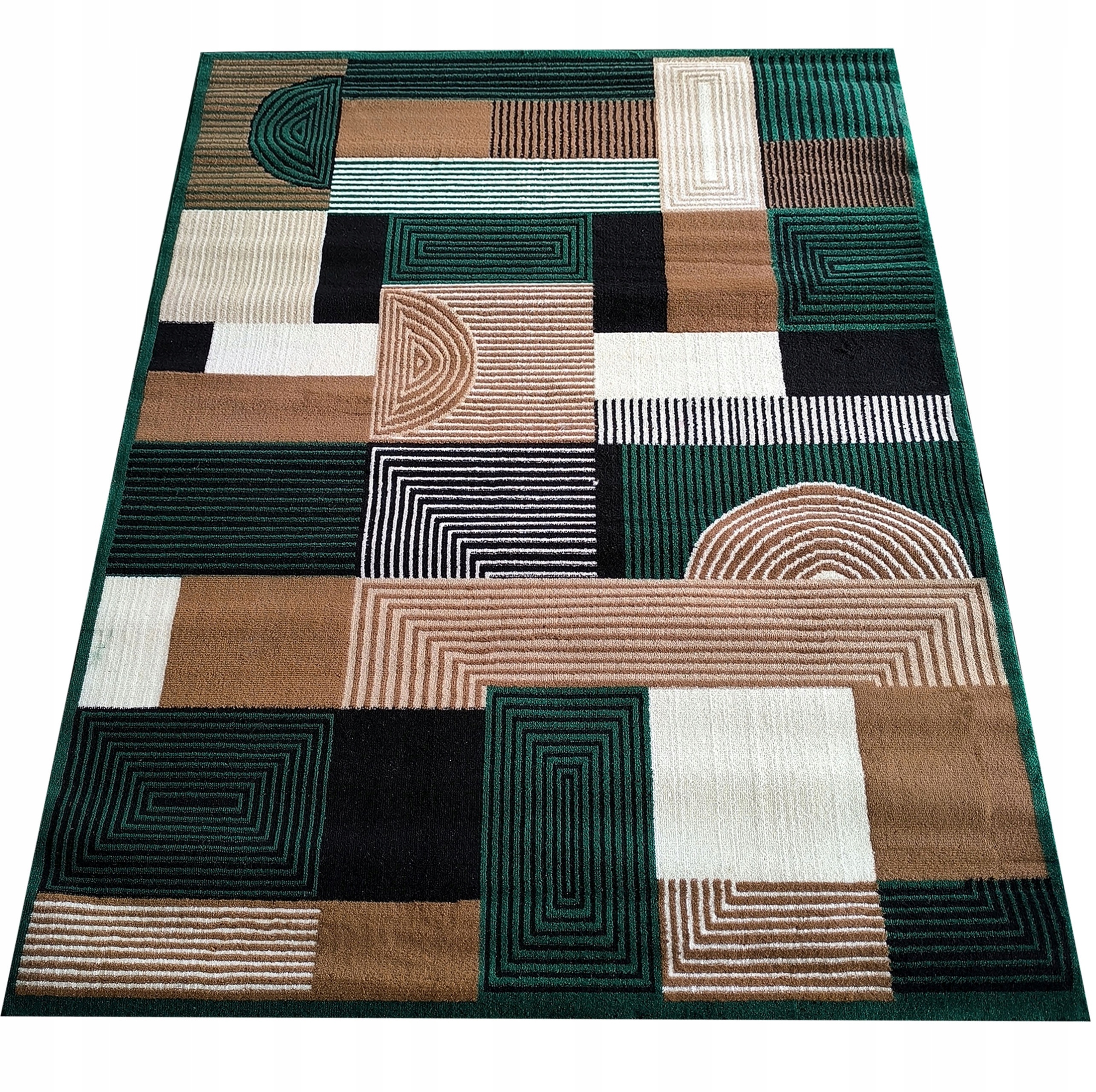 Dywan 200x300 cm zielony nowoczesny do salonu prostokątny Dywanpol