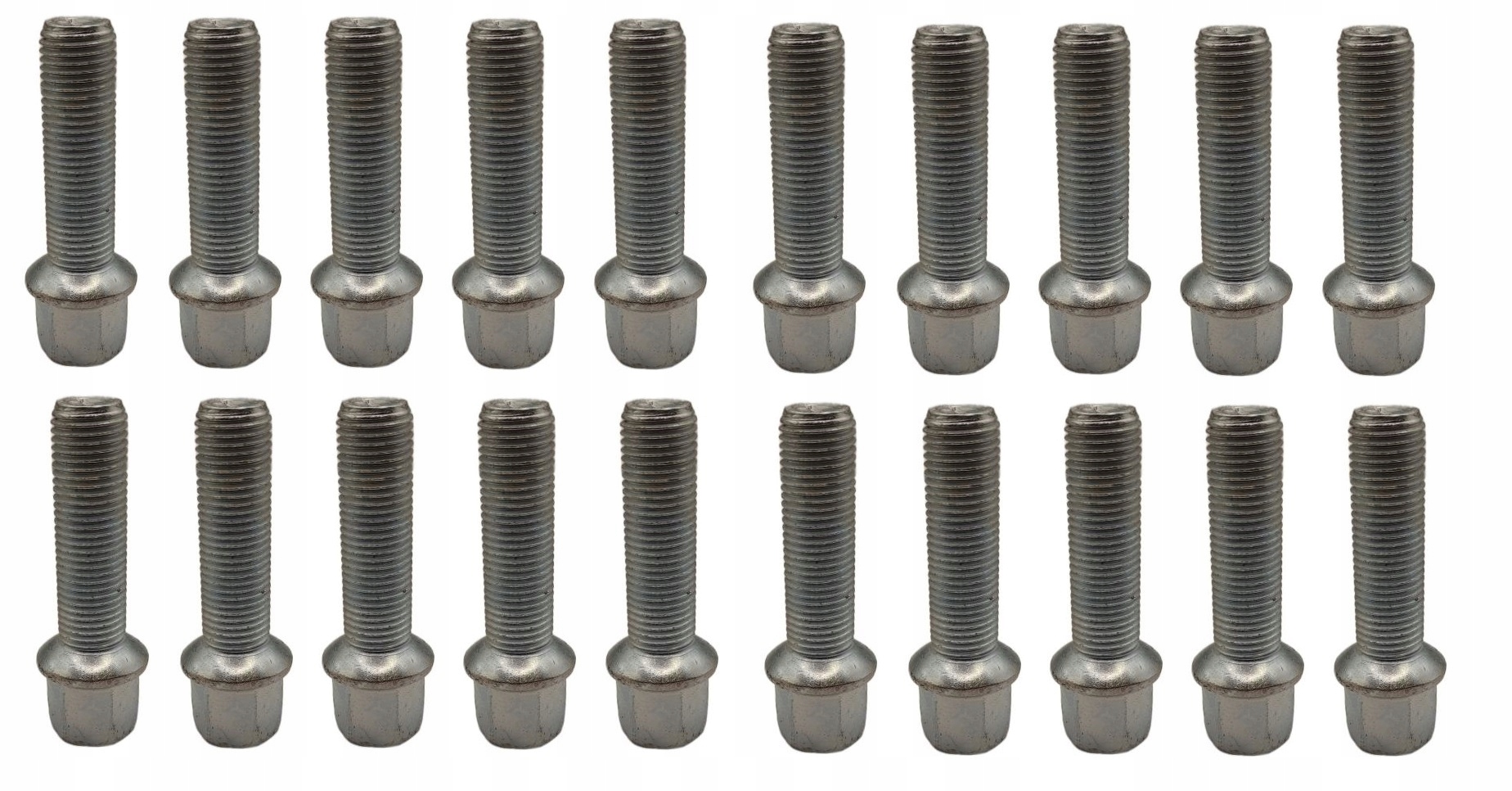 Šrouby 14x1,5x45 Pozink Stříbrný Vw Passat Golf Polo Seat Mercedes Audi 20x