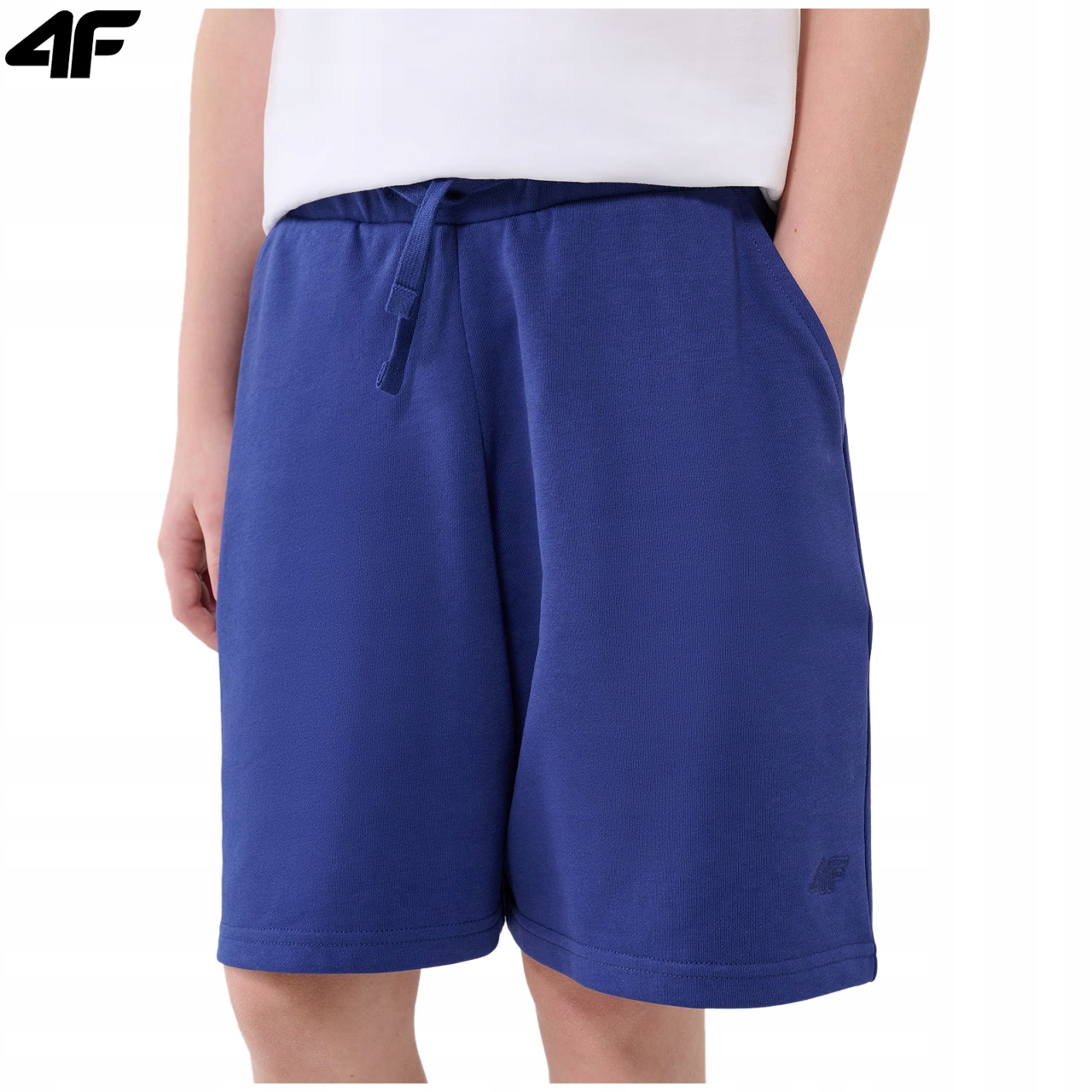 KRÓTKIE SPODENKI CHŁOPIĘCE 4F DRESOWE DZIECIĘCE SPORTOWE M627 BAWEŁNA 152 Rozmiar 152