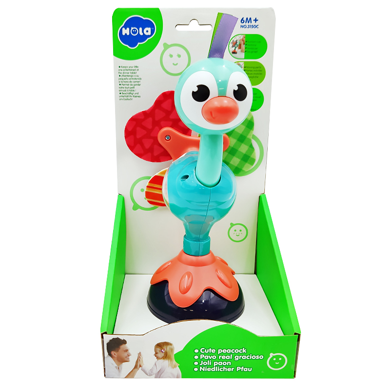 

Ciuciu Śliczny Paw Grzechotka Przyssawka