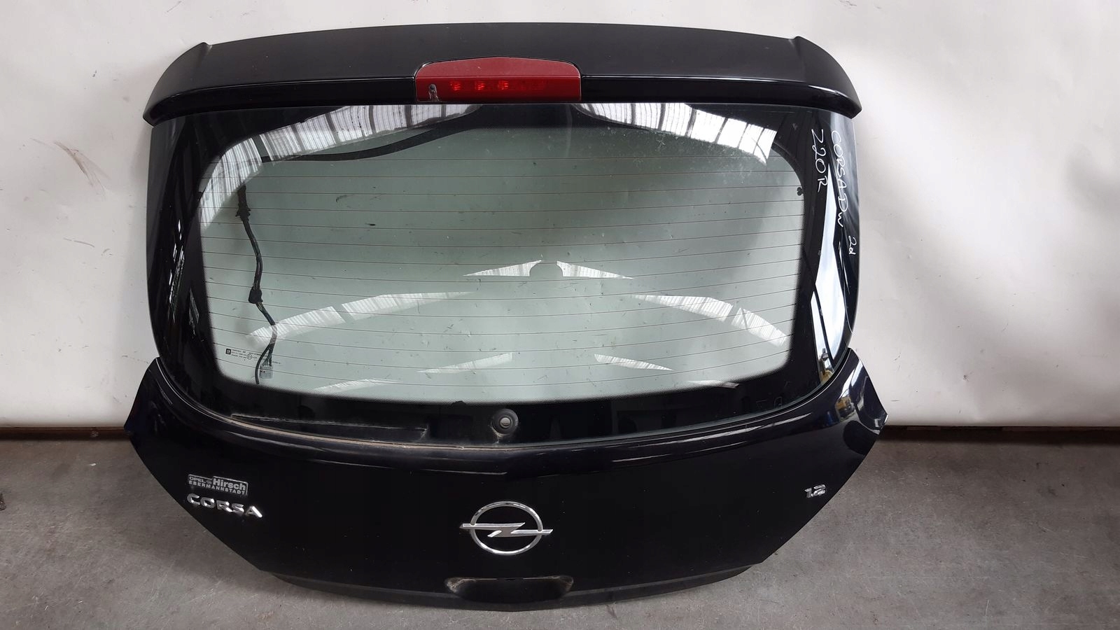 trunk door boot Opel Corsa D Z20R 3D