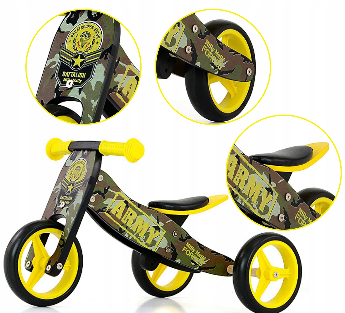 

Rowerek Trójkołowy Biegowy Jeździk Pojazd Jake 2w1