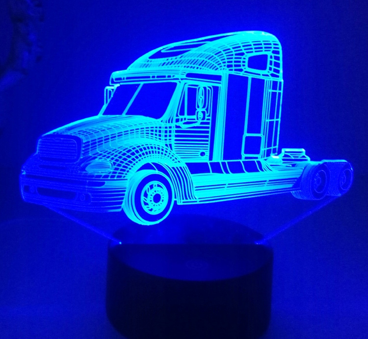 LAMPA 3D LED USB TIR AUTO LAMPKA NOCNA dla DZIECKA Marka inna marka