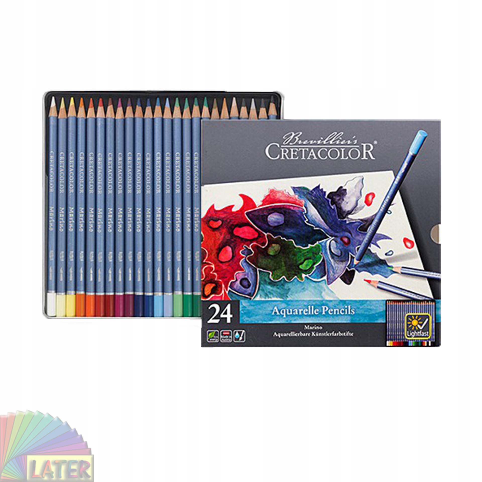 Pastelky akvarelové Cretacolor 24ks