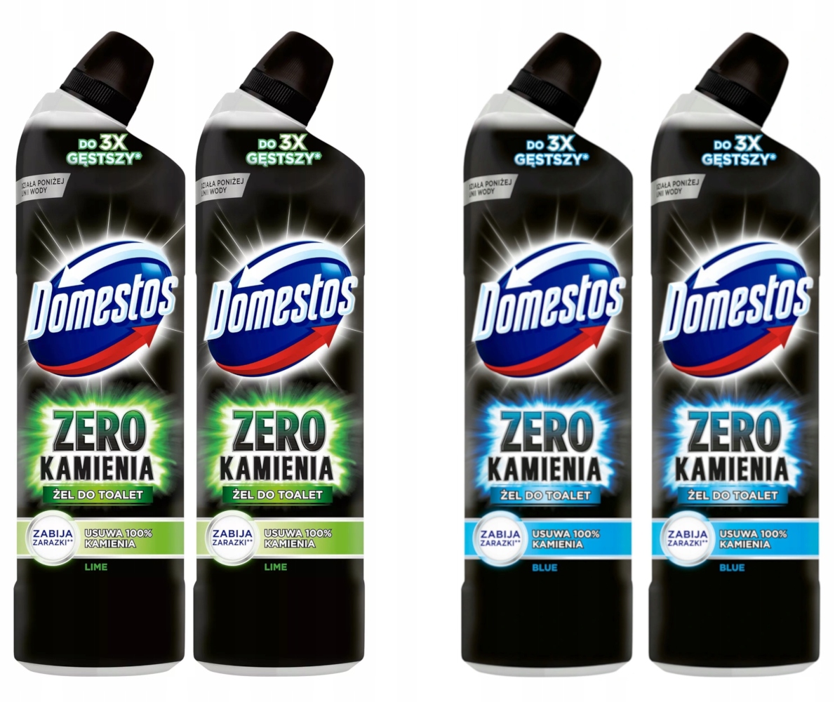 

Domestos płyn Wc Zero Kamienia Zestaw 4x 750ml