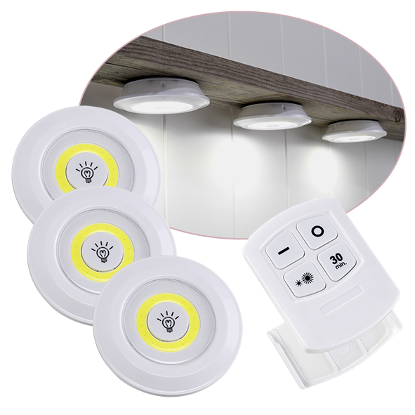 3x LAMPKA COB BEZPRZEWODOWA LAMPA PILOT NA BATERIE EAN (GTIN) 5907765689912