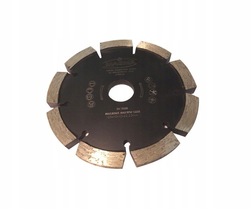 Frez do fug 125 10mm betonu renowacja rowkowania tarcza diamentowa 125xH10