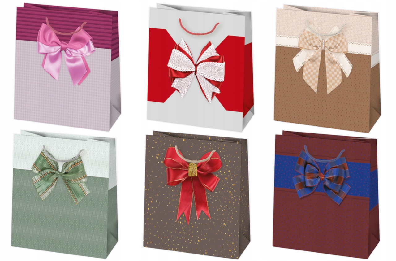 

Torby prezentowe mix 15,5x8x15,5cm/ 1 sztuka