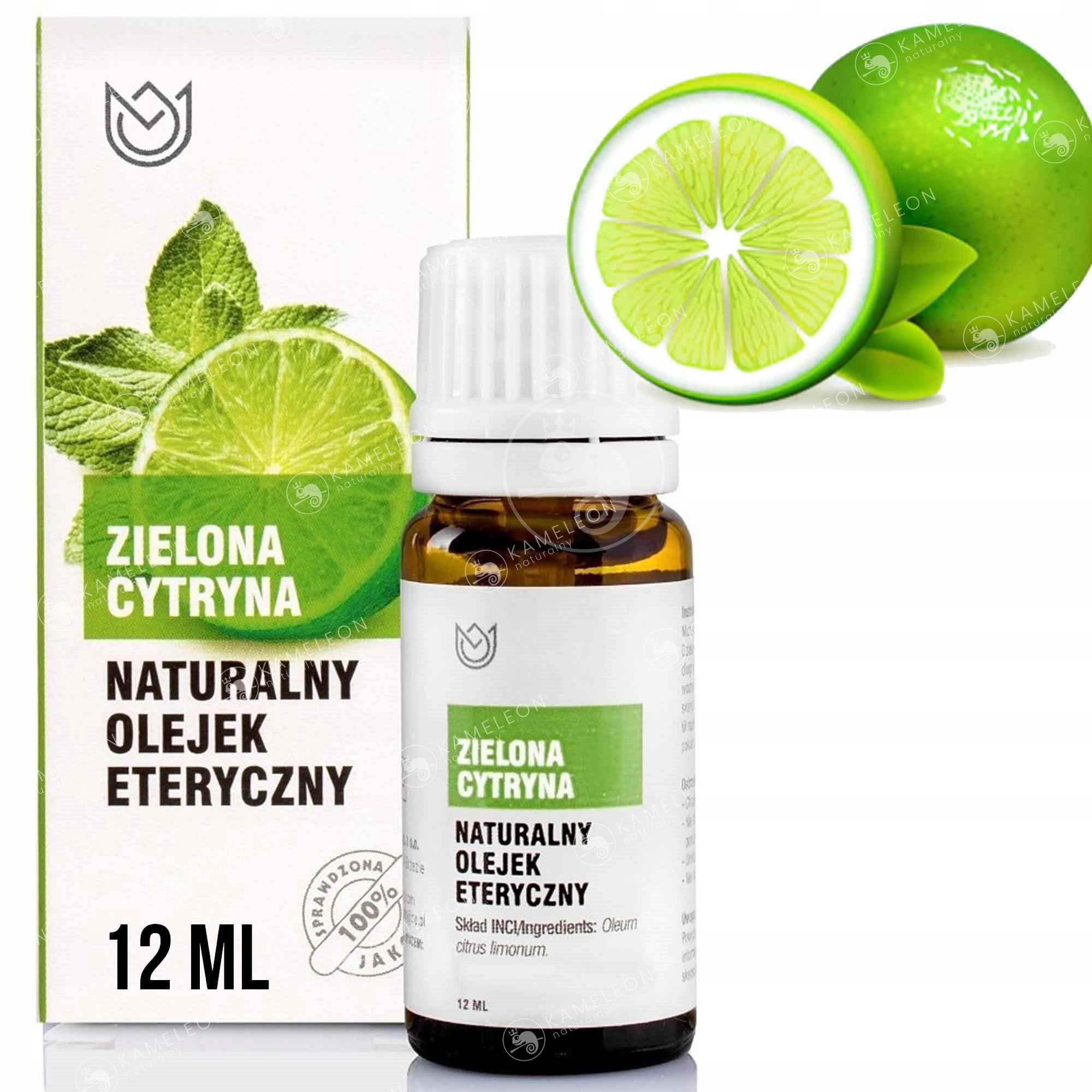 

Naturalny Olejek Eteryczny Zielona Cytryna 12ml