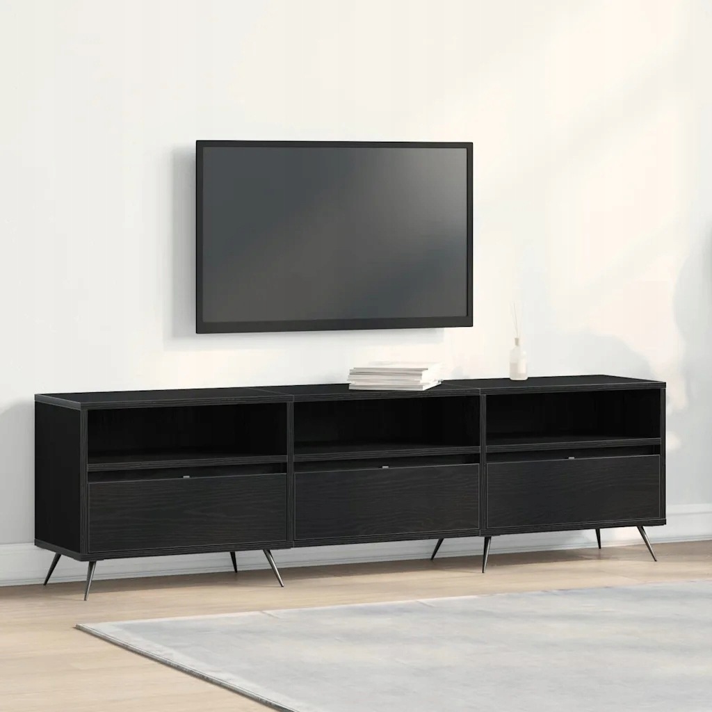vidaXL Televizní skříň Černý dub 150 x 30 x 44,5 cm Kompozitní dřevo