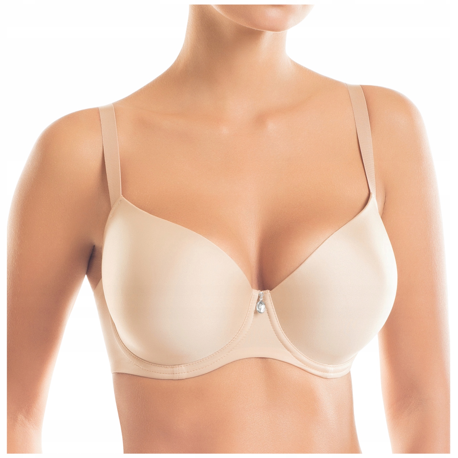 Podprsenka vyztužená hladkým tričkem béžová Nikol Djumon Izzy 15002 85E
