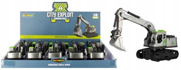 Zabawkowe AUTKO dla DZIECKA Pojazd do Jazdy CIEKAWE Auto Koparka BUDOWLANA Model Koparka