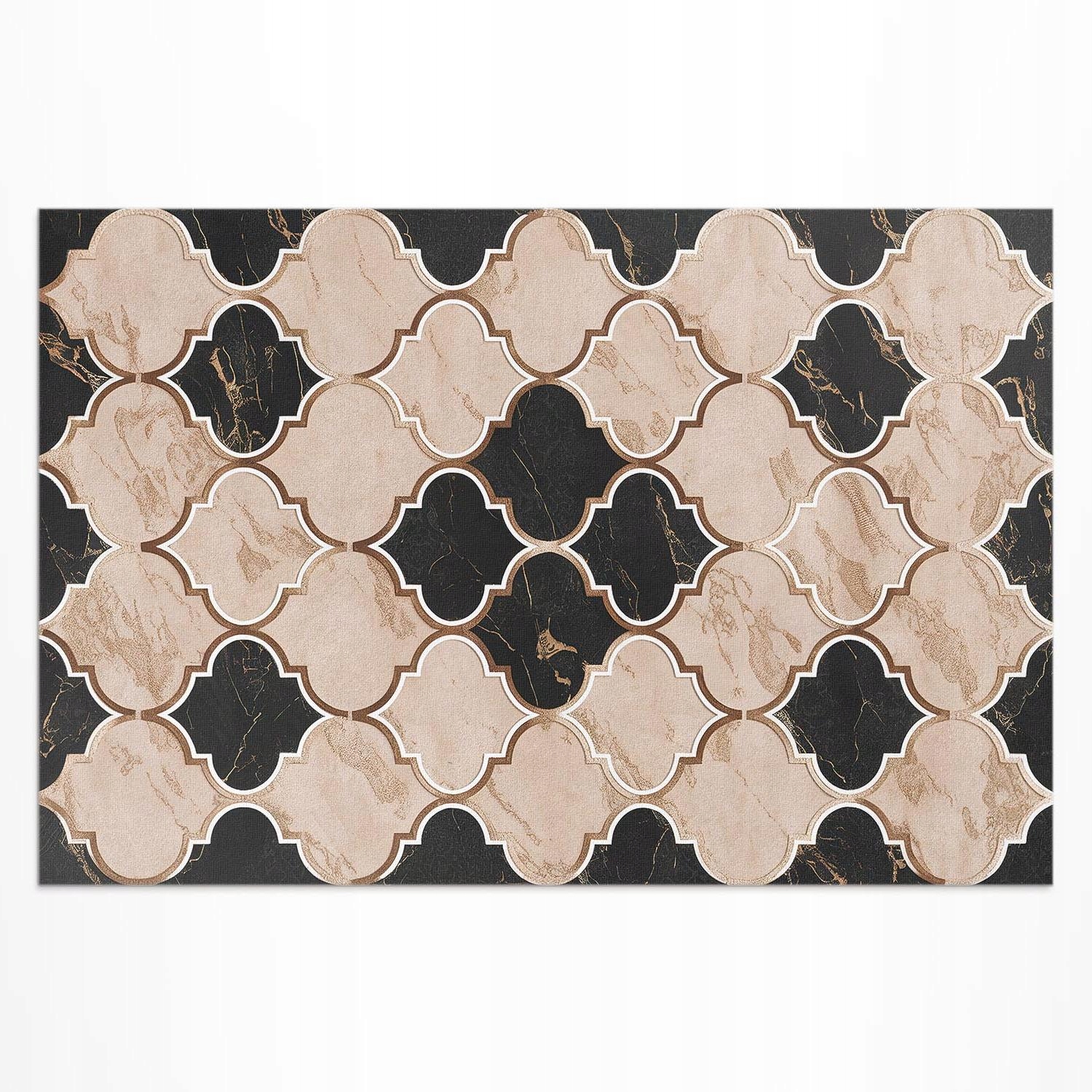 Pvc koberec Patio Rozmer: 150 x 100 cm Mozaika arabeska mramor marocký štýl