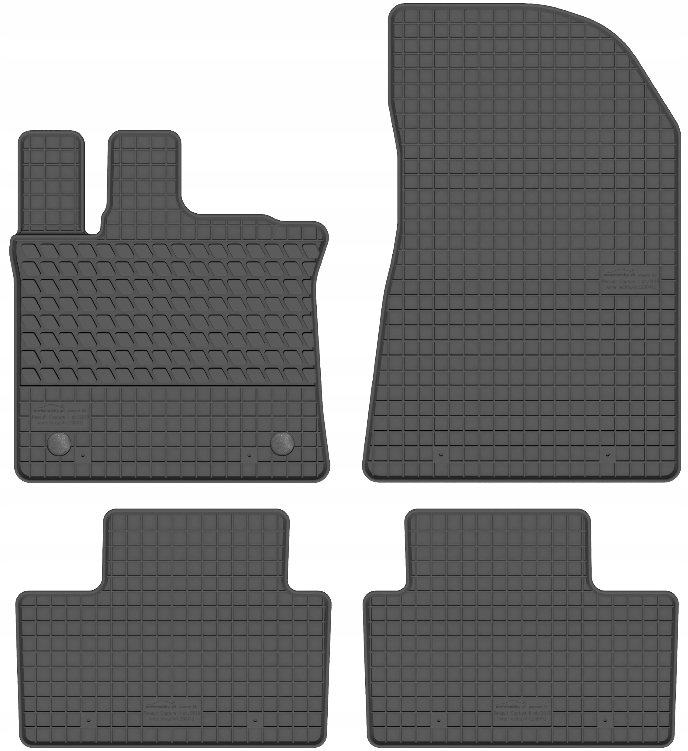 

Renault Captur II 2019- Dywaniki gumowe