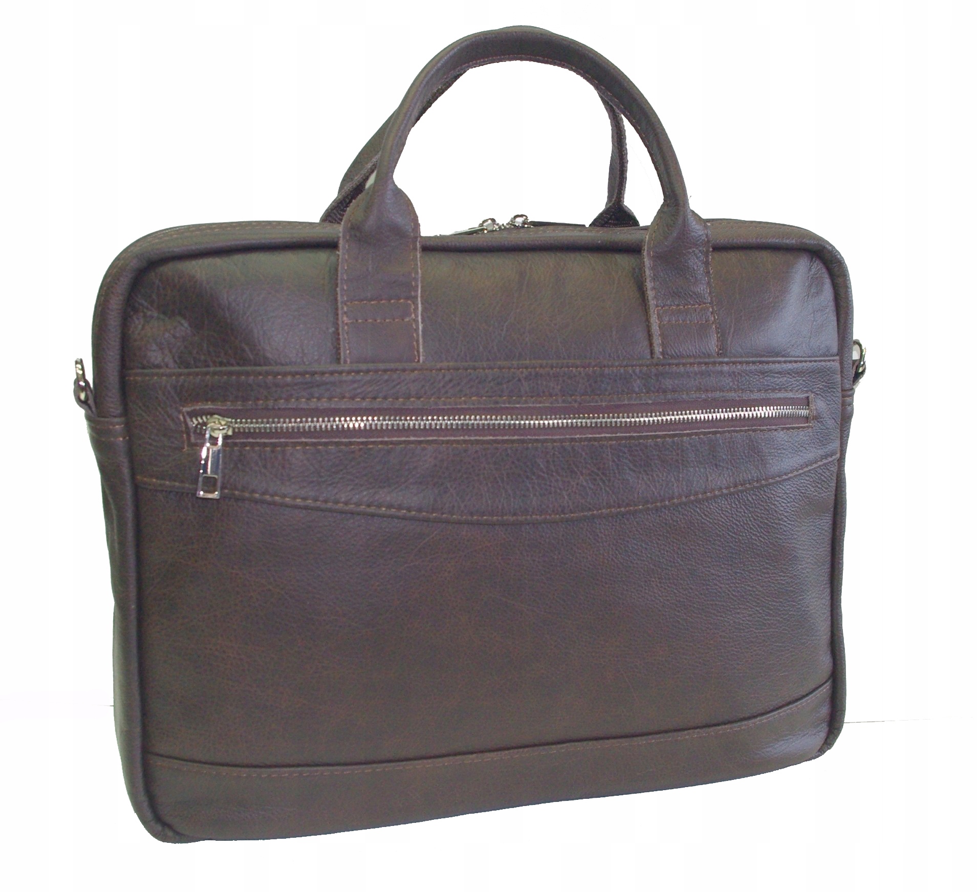 Progresová aktovka, taška na dokumenty, přírodní kůže, lícově hnědá